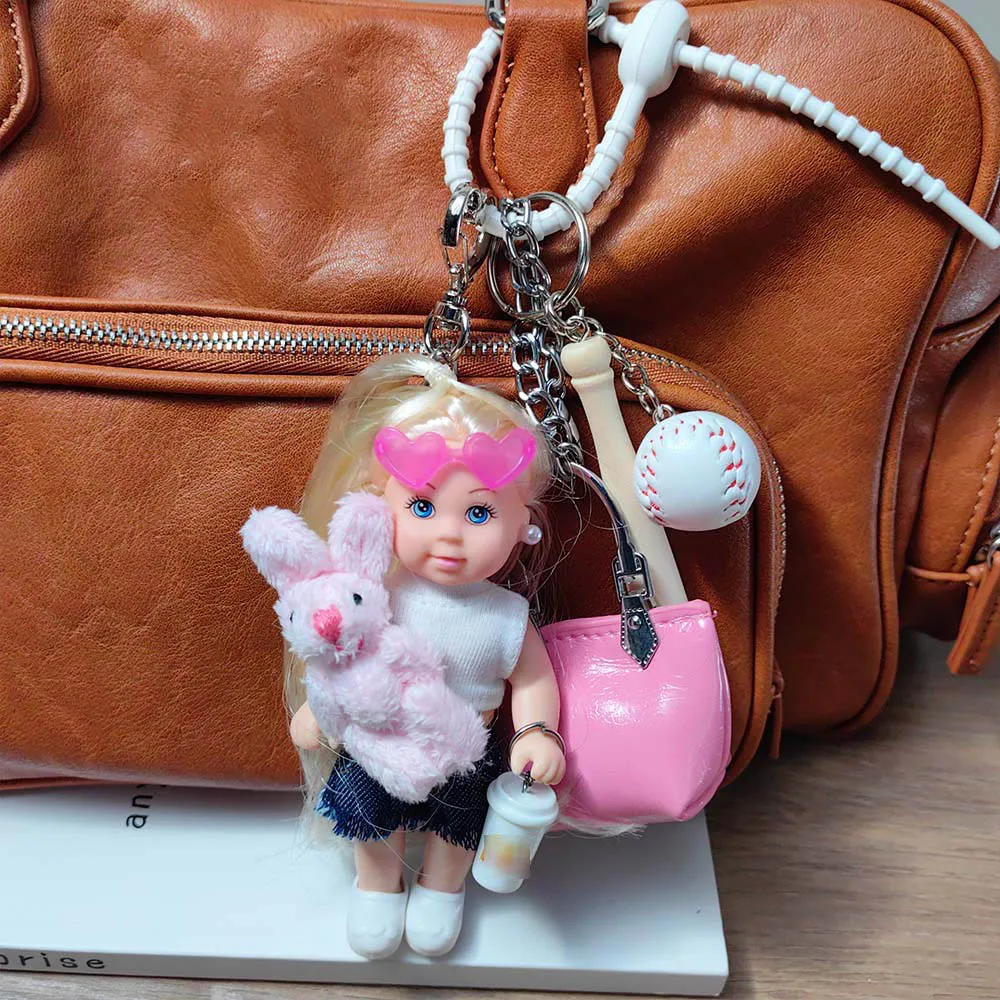 

Новая корейская версия, милое лицо, милая девушка, кукла принцессы, брелок, кулон, мультяшный кролик, аксессуар для домашних животных, креативная сумка, декор, милый подарок