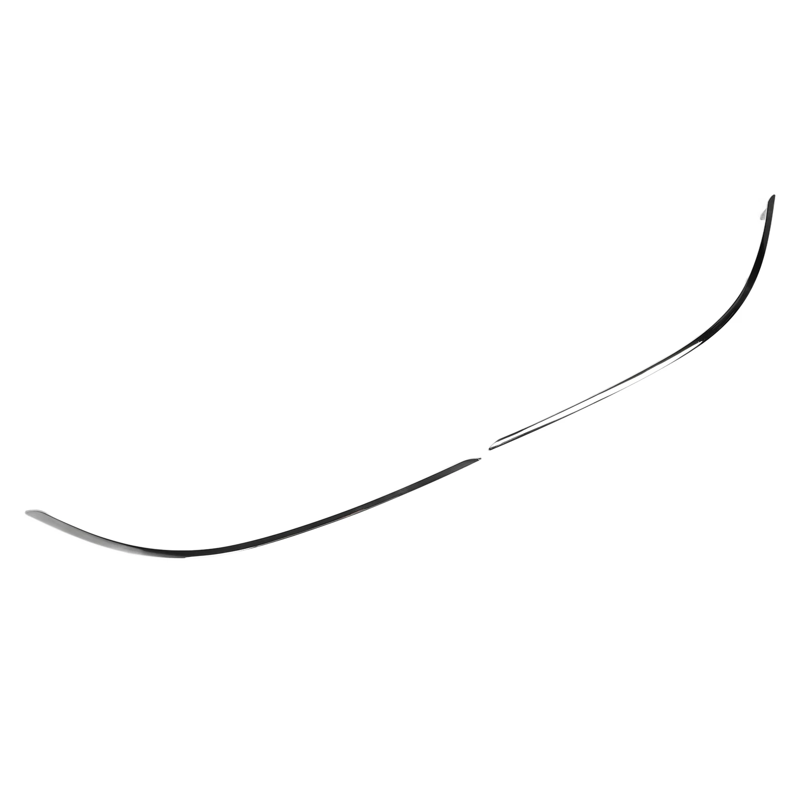 2pcs Front Bumper Lower Chrome Molding Trim For Mercedes-Benz C-Class W204 Standard Facelift 2011 2012 2013 2014