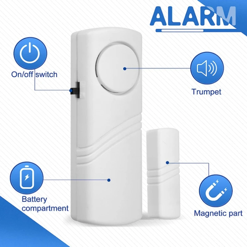 Porta eletrônica e janela alarme, sensor anti-roubo, alarme de segurança