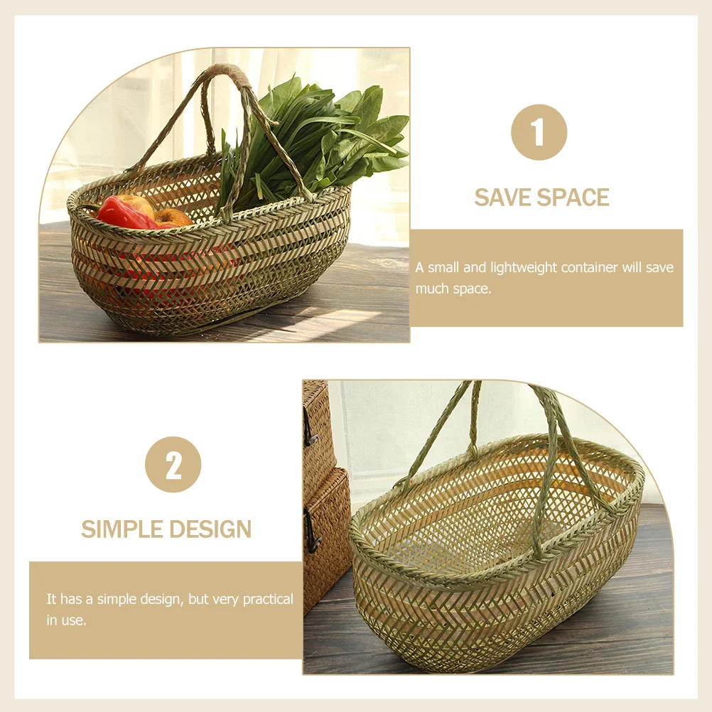 Large Storage Basket Easter Eggs Basket Woven Plant Baskets Woven Gift Baskets Egg Basket with Handle Decorative Planter Basket