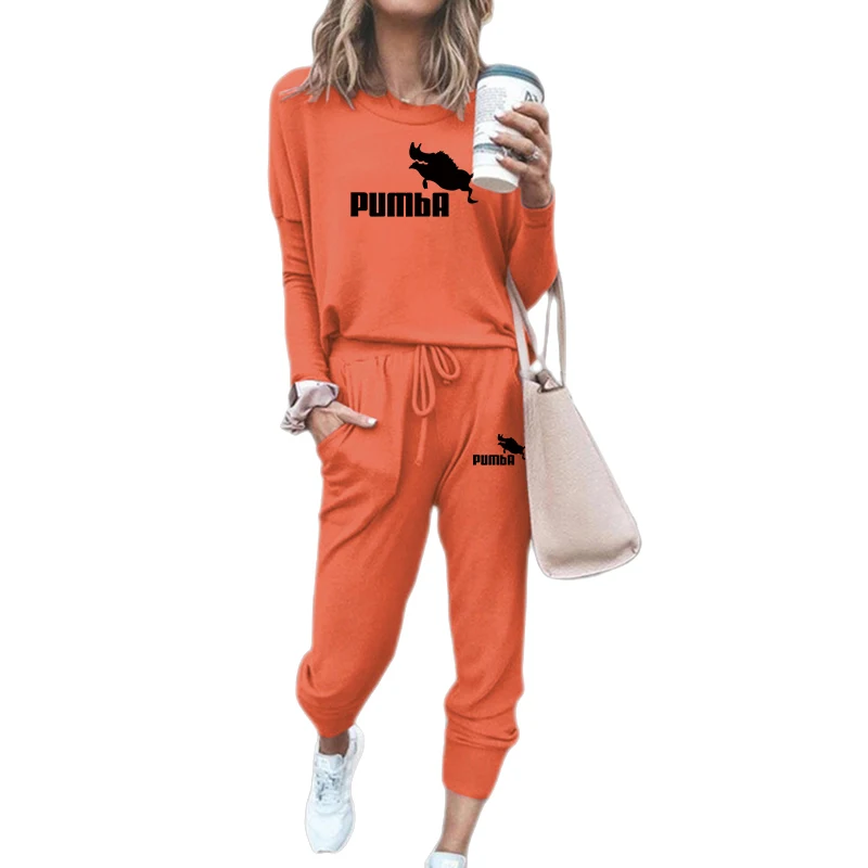 Winter two piece set women Casual Tracksuit Woman Long Sleeve pullover Hoodies Sweatshirt Pants Jogger Sport Suits Sportswear