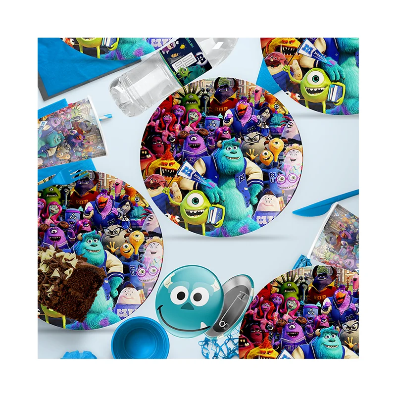 Disney Monsters University cartoon wedding decoration disposable balloon sticker Party baby shower decorations Party supplies