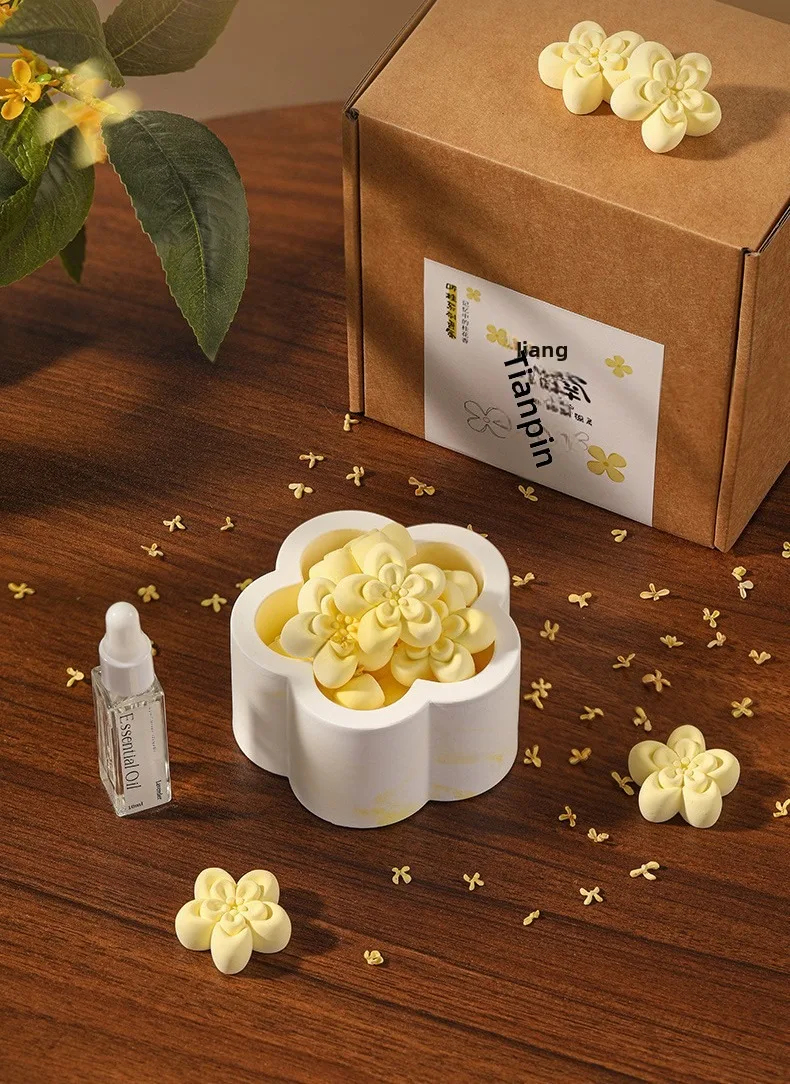 Gypsum osmanthus aromatherapy home interior ornament aromatic lasting birthday gift business gift recommendation