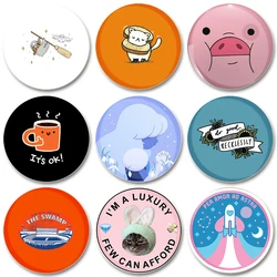 32/44/58mm Cartoon Foto's Pin Handgemaakte Broche voor Kleding Badge Rugzak Decoratie Sieraden Gift