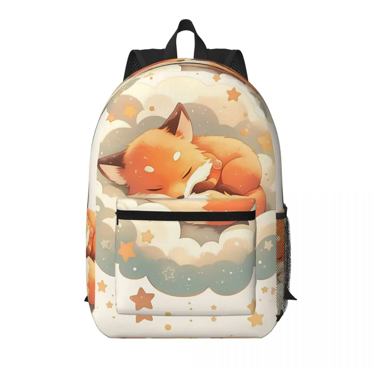 Sleeping Fox On The Cloud Student Backpack School Bag Hiking Travel Daypack for Men Women Bookbag Shoulder Bags