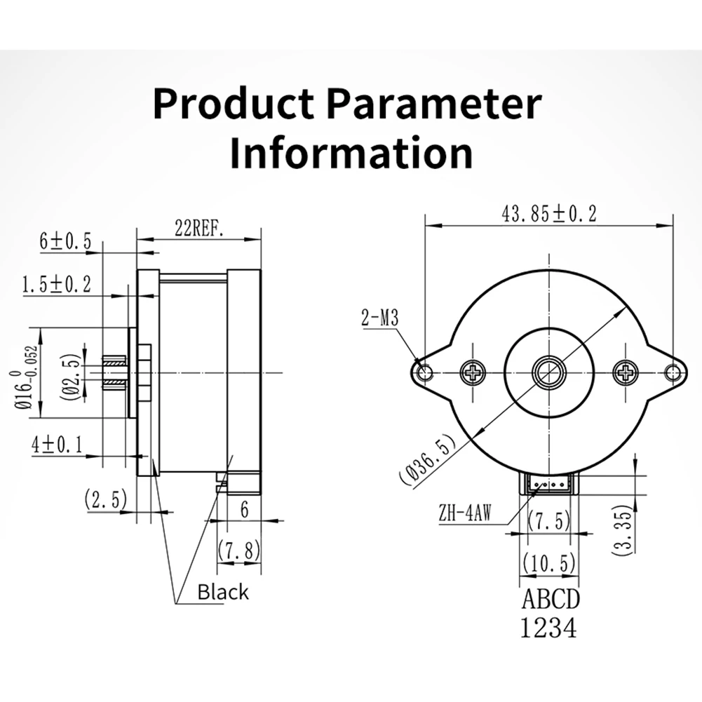 New 36 Stepper Motor 36BYG1204-A-6QHT for Voron for Orbiter Sherpa 3D Printer Voron Mini Extruder Motor