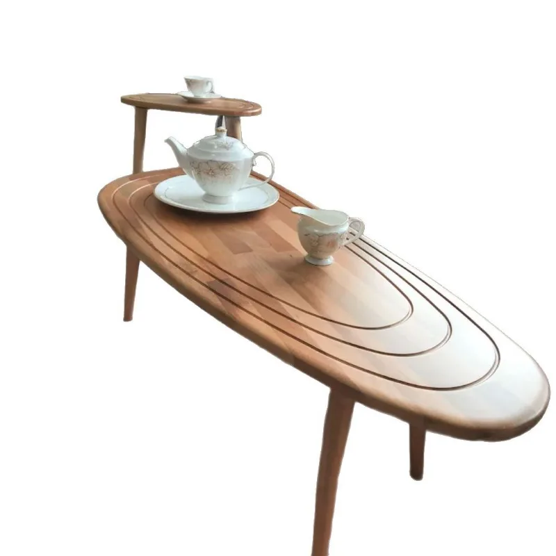 

Nordic original solid wood coffee table simple modern retro designer