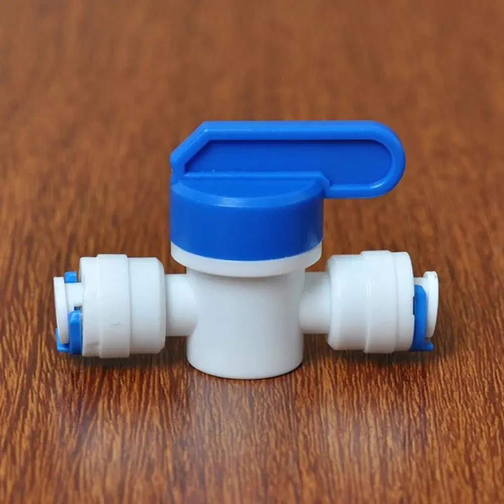 1Pcs Water Straight Plastic Ball Valve Male Female Thread 1/4" 3/8" OD Hose Quick Connector 1/4" 3/8" Male 1/2" Female Reveser