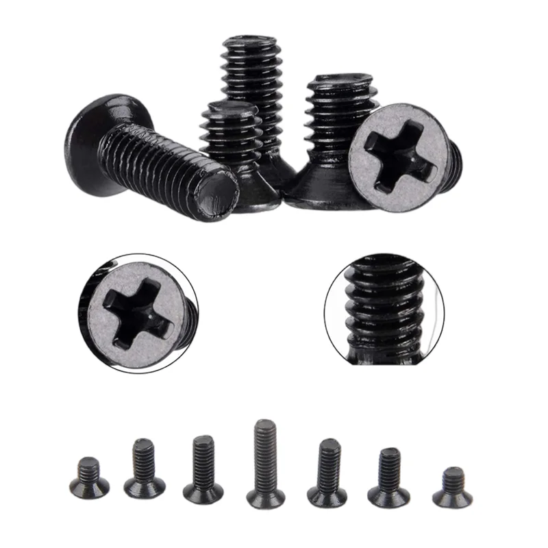 AXK-Jeu de vis Phillips à tête plate pour ordinateur portable, kit de vis pour ordinateur portable, M2, M2.5, M3, KM, 500 pièces