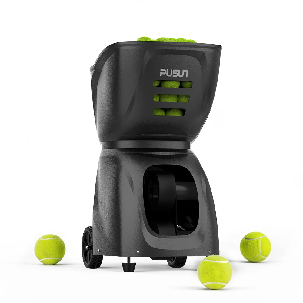 PUSUN Professional AI Tennis Ball Machine APP Control Tennis Ball Launch Training Shooting Machine Tennis Training Equipment