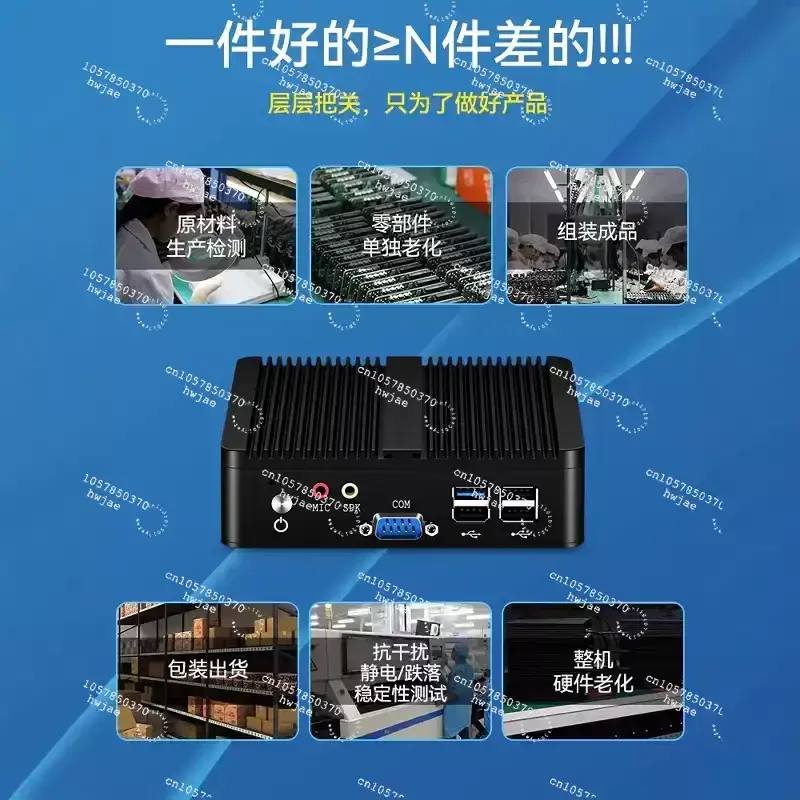 For Fanless Mini PC Intel Core i7 5500U HDMI VGA Display, Windows WiFi Gigabit Ethernet HTPC Home Desktop