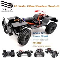 155mm 6.10inch 1/18 RC Car Body Wheelbase Assembled Frame Chassis Front Rear Axles Gearbox for AX-8560 TRX4M JJRC RC Crawler