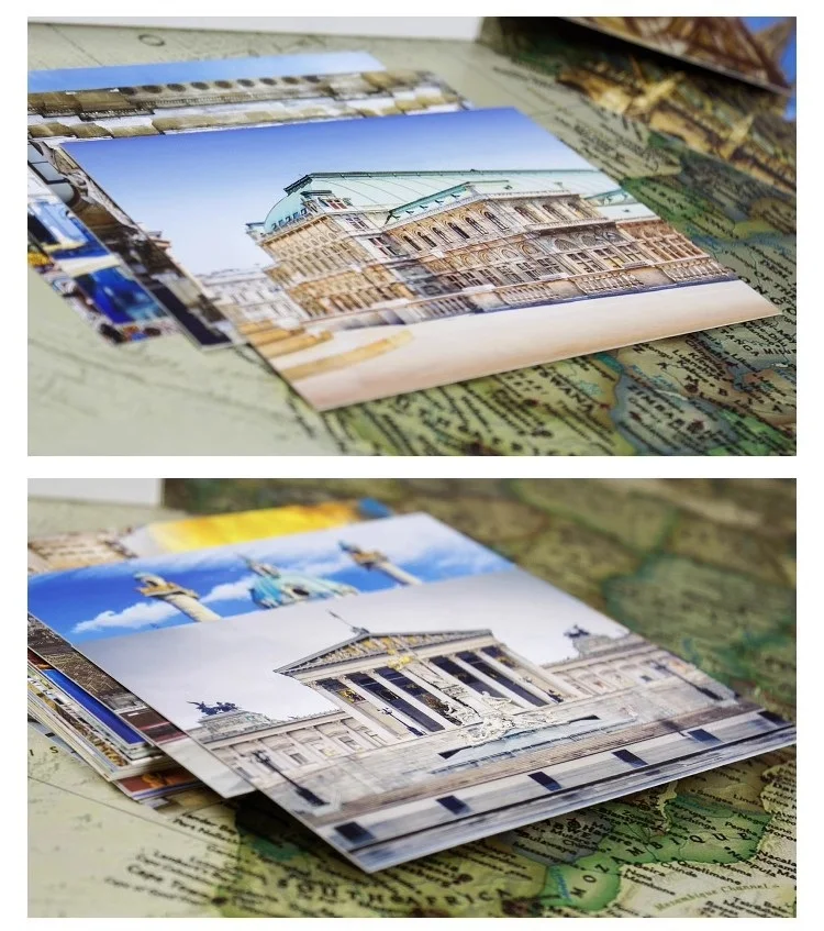 30 Sheets/LOT Vienna The Capital of Music Postcard Urban Landscape Photography Greeting Message Cards Gift Stationery