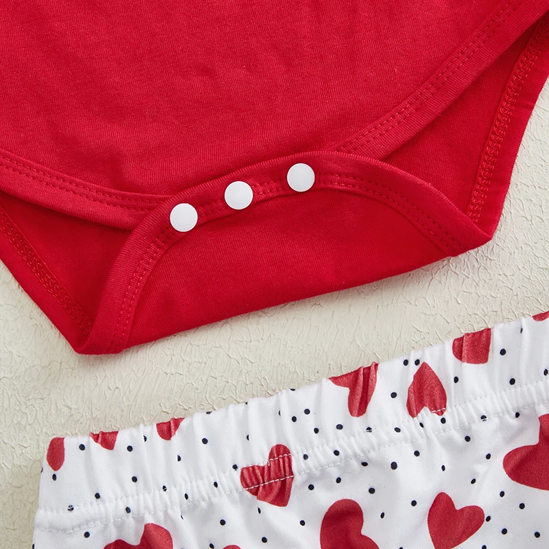 

Toddler Boy Valentine s Day Outfits Letter Print Long Sleeve Shirt with Heart Graphic Long Pants and Hat Set