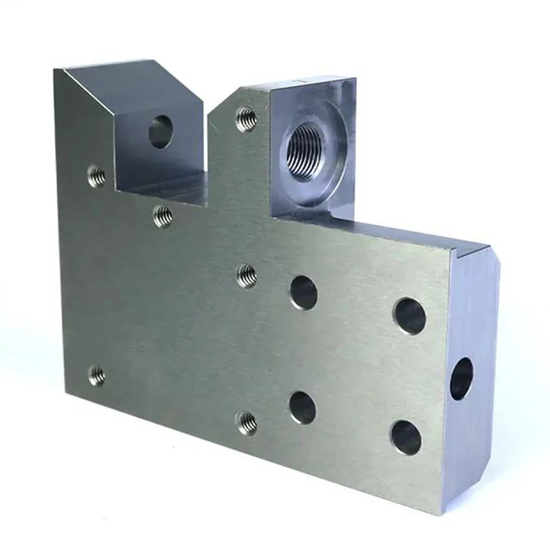 Custom CNC Machined Stainless Steel Spare Aluminum Alloy CNC Machined Precision Base Plate / Heat Dissipation Mounting Block