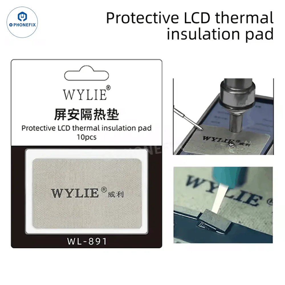 WYLIE WL-891 Protective LCD Aviation Thermal Insulation Pad High Density 0.03mm Thickness  Phone Screen IC Precision Swap Pad