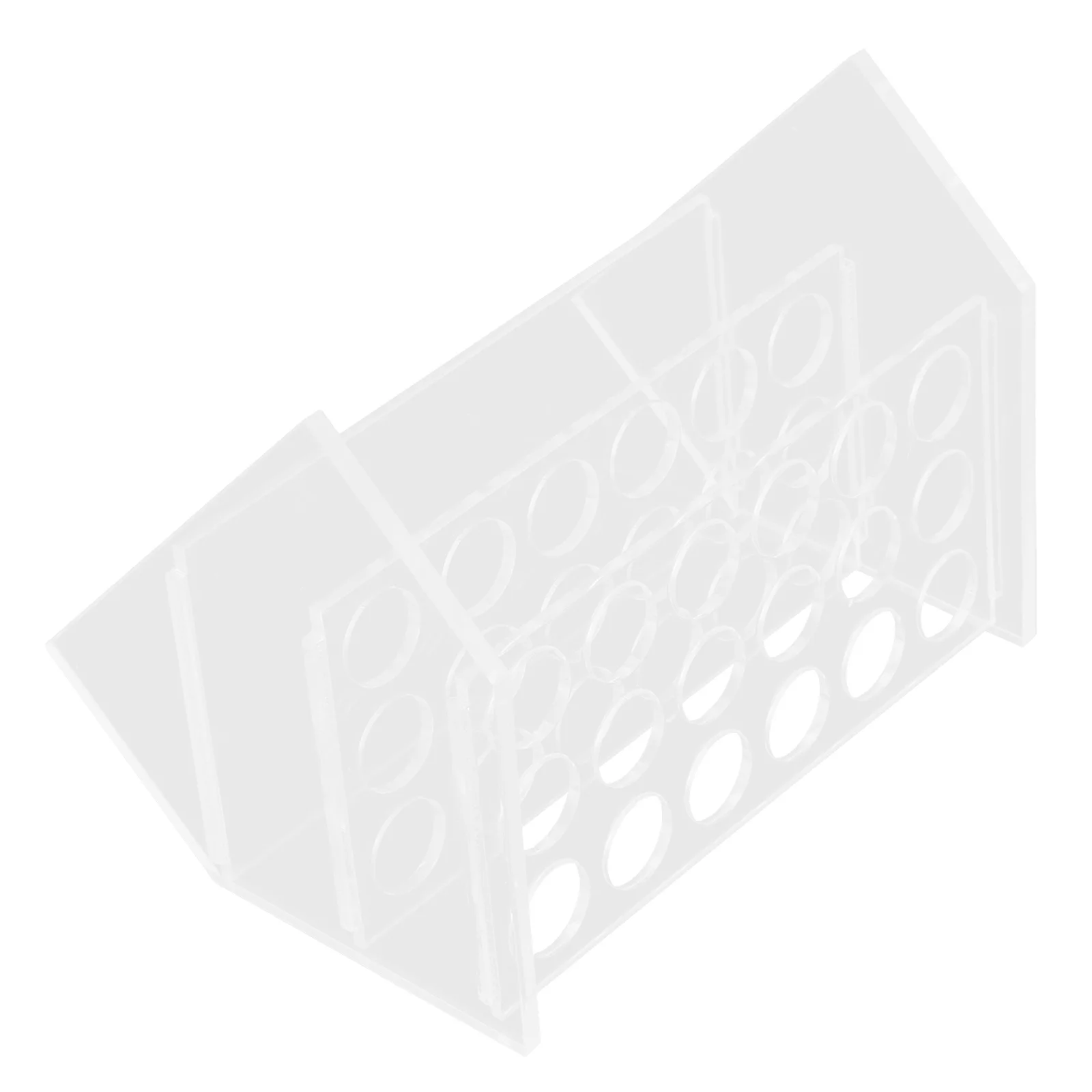 

18 Well Clear Tube Holder Lab Test Tube Storage Rack Organizer Tubes Stands