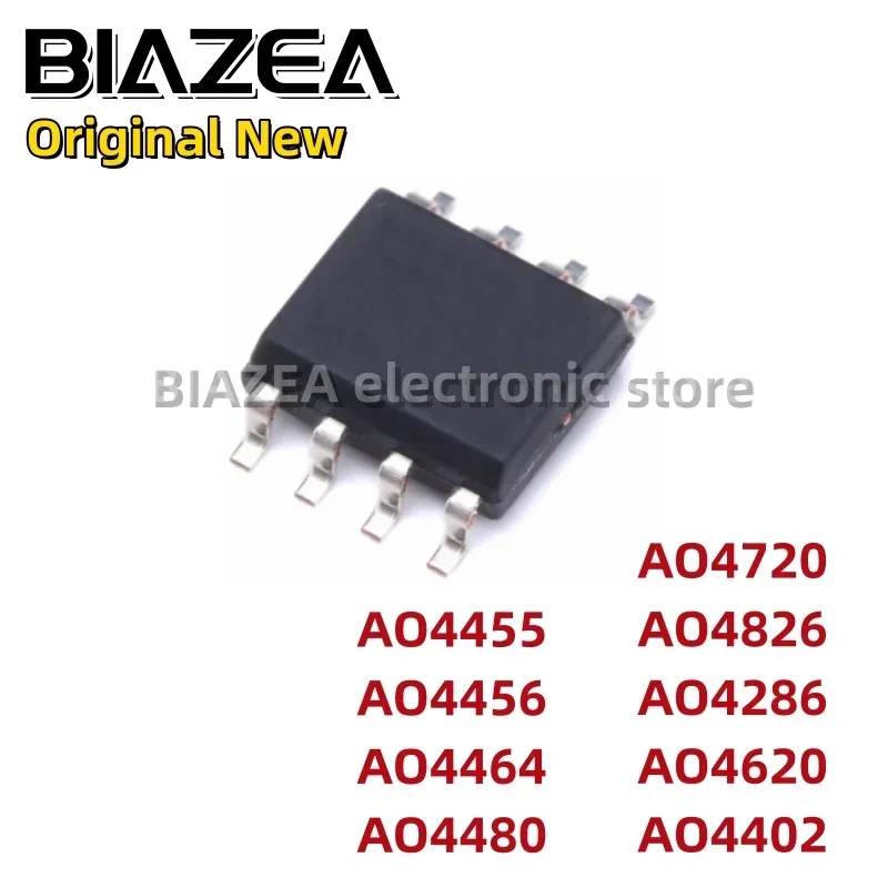 10piece AO4455 AO4456 AO4464 AO4480 AO4720 AO4826 AO4286 AO4620 AO4402 SOP8 MOSFET Chipset