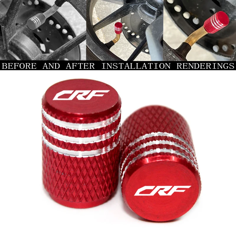 Wheel Tire Parts Valve Stem Caps Cover For CRF250X CRF450R CRF450X CRF450RX CRF250L/M CRF 250 RALLY 450R XR 400 CNC