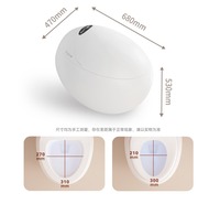 Intelligent Toilet, Modern Technology, Seat Heating, Remote Control Function, Automatic Cleaning, Floor-mounted,  Sensor Flush,