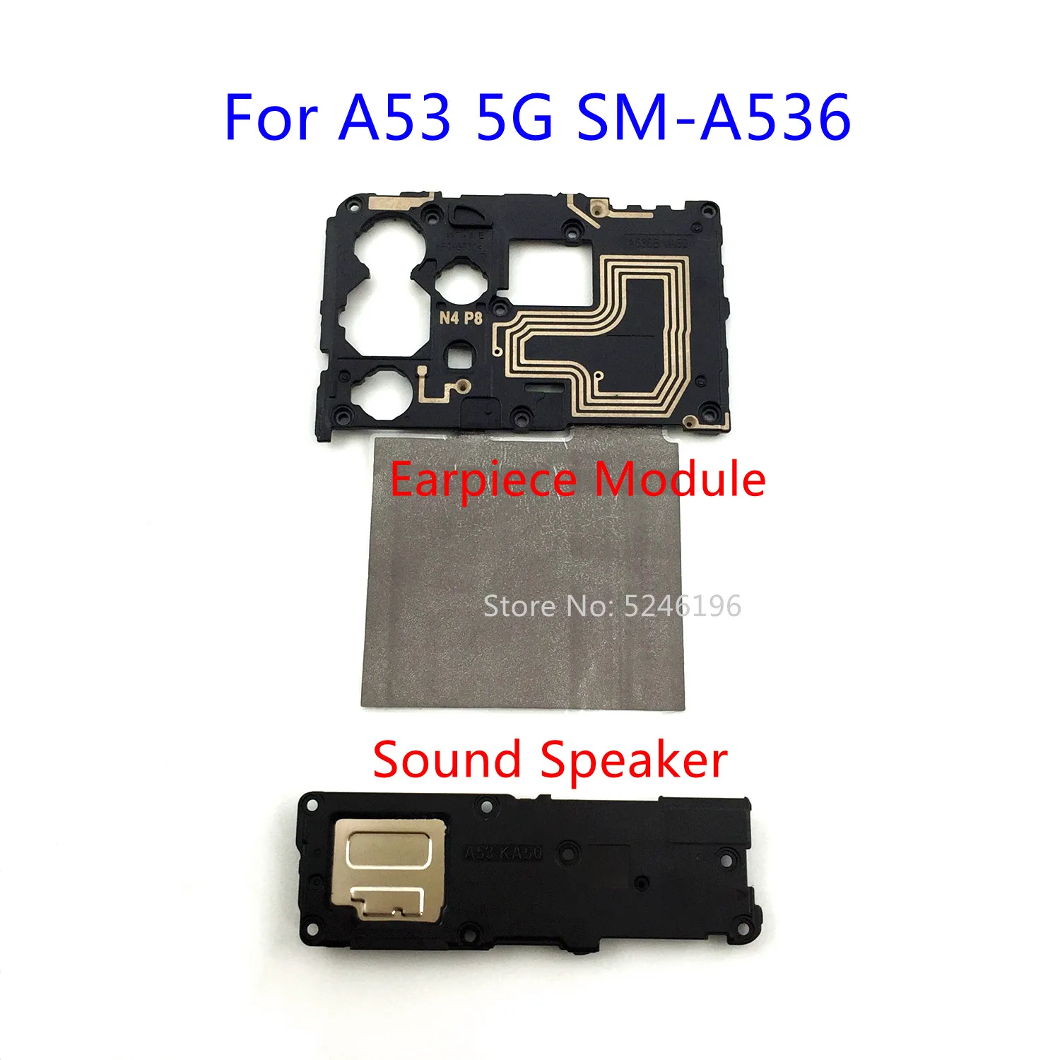 

1 шт., беспроводная зарядка NFC + модуль наушников, нижний звуковой динамик для Samsung Galaxy A53 5G SM-A536B SM-A536U SM-A536, запасная часть