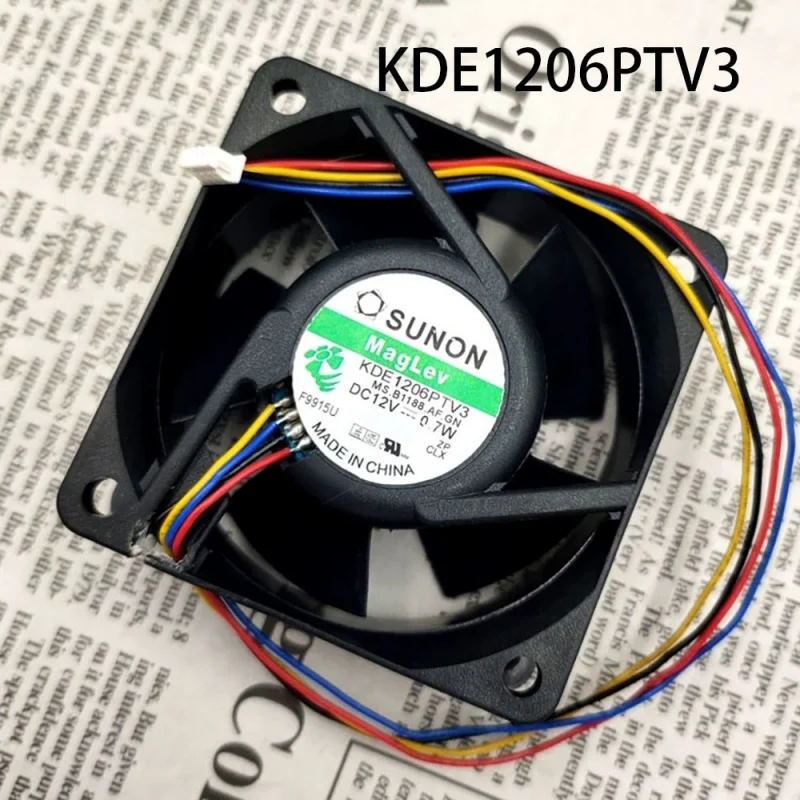 B  New in box FOR  SUNON CPU Cooling Fan 60*60*25MM KDE1206PTV3 DC 12V 0.7W 2-Pin