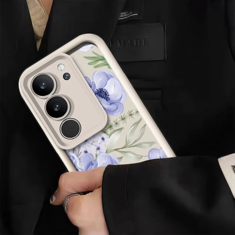 سيليكون زهرة جراب هاتف ل Vivo Y20S Y02A Y02T Y01 Y20I Y18E Y20 Y19S Y17S Y16 Y15S Y12 Y03T Y03 غطاء فاخر مقاوم للصدمات #3