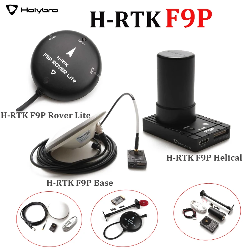 

Holybro H-RTK F9P Rover Lite/H-RTK F9P Helical/H-RTK F9P Base GNSS GLONASS Galileo BeiDou for RC Pixhawk Flight Controller