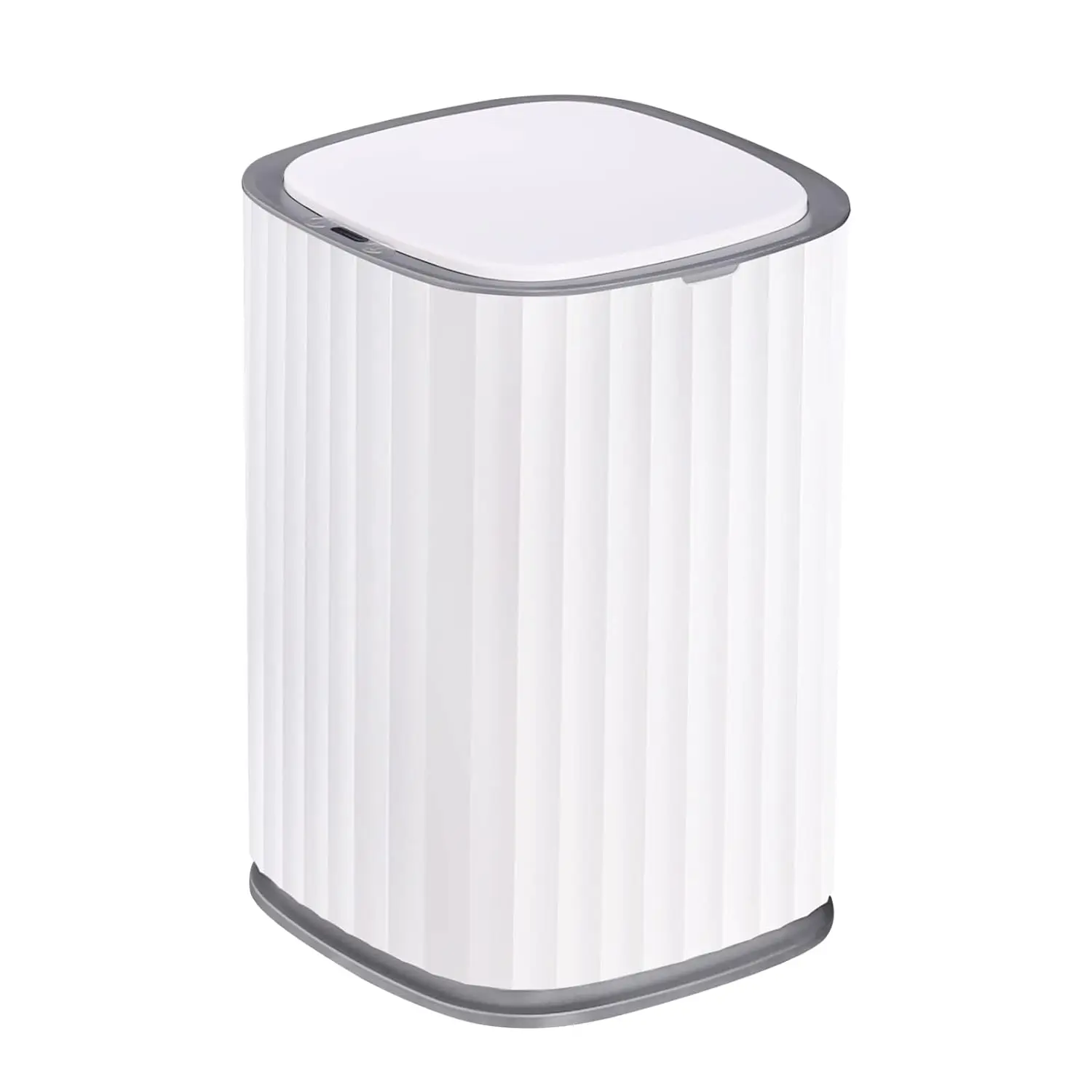 

3.5 Gallon Bathroom Trash Can, 13.5 litre Bedroom Motion Sensor Trash Can with Lids, Automatic Waterproof Trash Can for