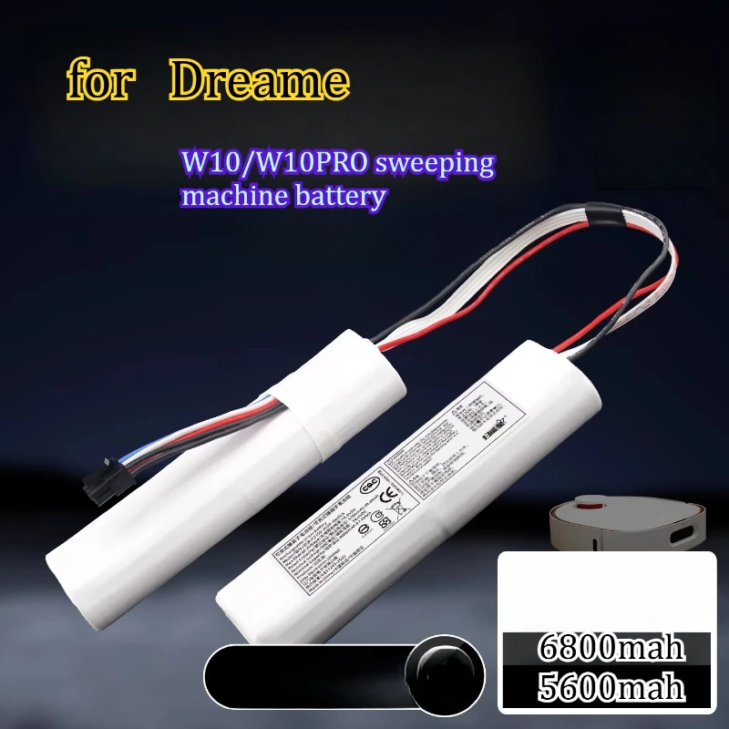 

Аккумулятор 6800 мАч для робота-пылесоса Dreame W10/W10PRO, не требующий промывки, аксессуар для робота-пылесоса Pro, аккумуляторный блок