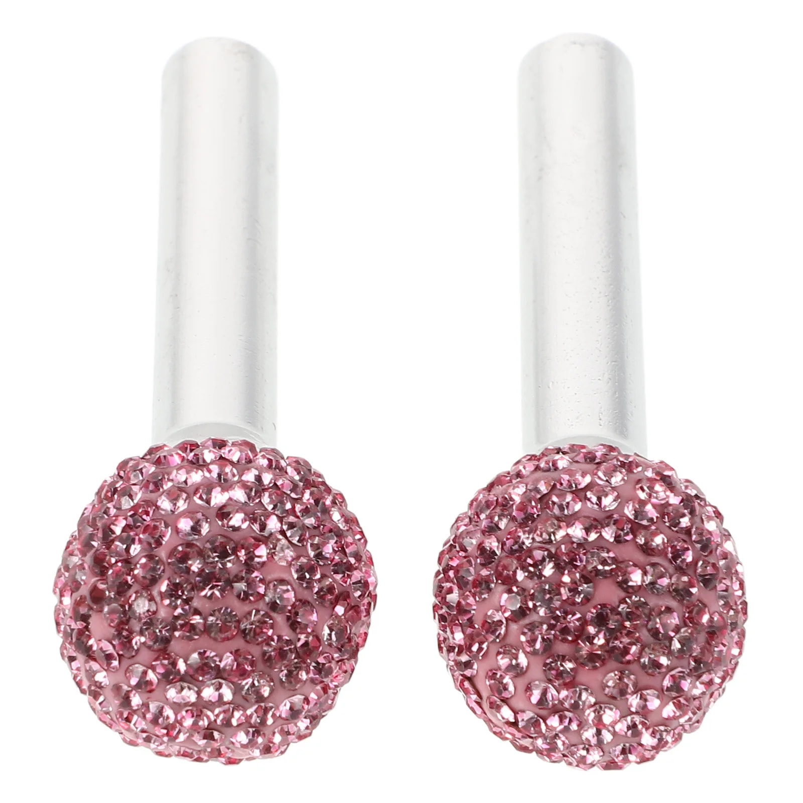

1Pair Universal Rhinestone Car Door Lock Knobs Decorative Auto Door Pull Pin Covers Car Inner Decor Stylish Upgrade