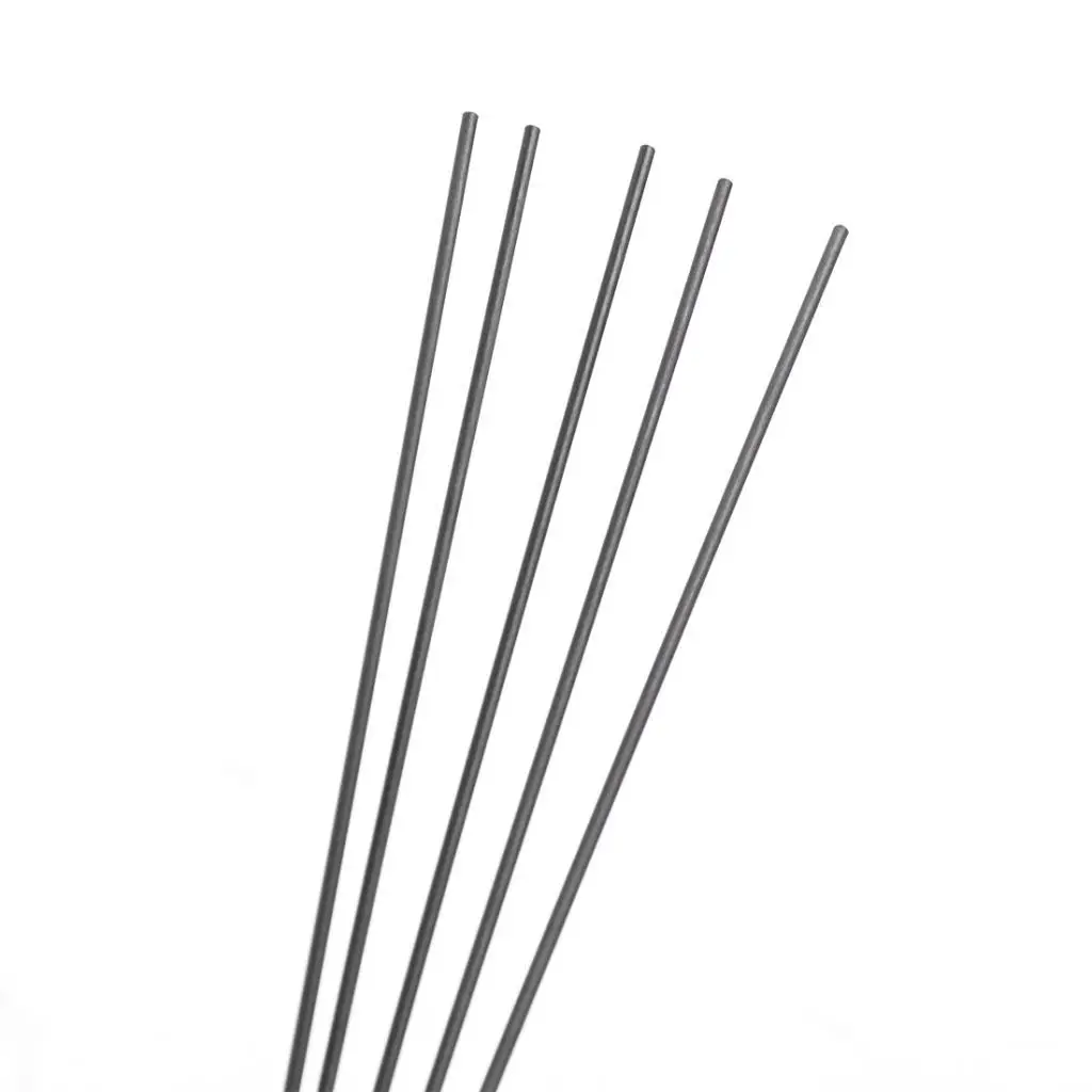 5 Pack Carbon Fiber Rods 200mm Black Model Making Accessories Bar for RC Airplane and Kite Frame