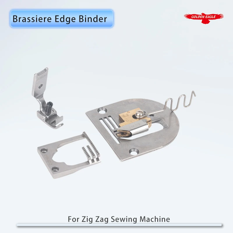 Brassiere Edge Binder ASM. For JUKI LZ-2280, LZ-2284, LZ-2290A, Singer 457 Industrial Zig Zag Sewing Machines 5.2mm 6.4mm 8mm
