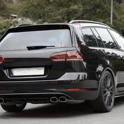 For Volkswagen VW Golf 7 Variant Wagen Gloss Black Car Rear Window Side Spoiler ABS Spoilers Canards Splitter 2014-2017 Auto