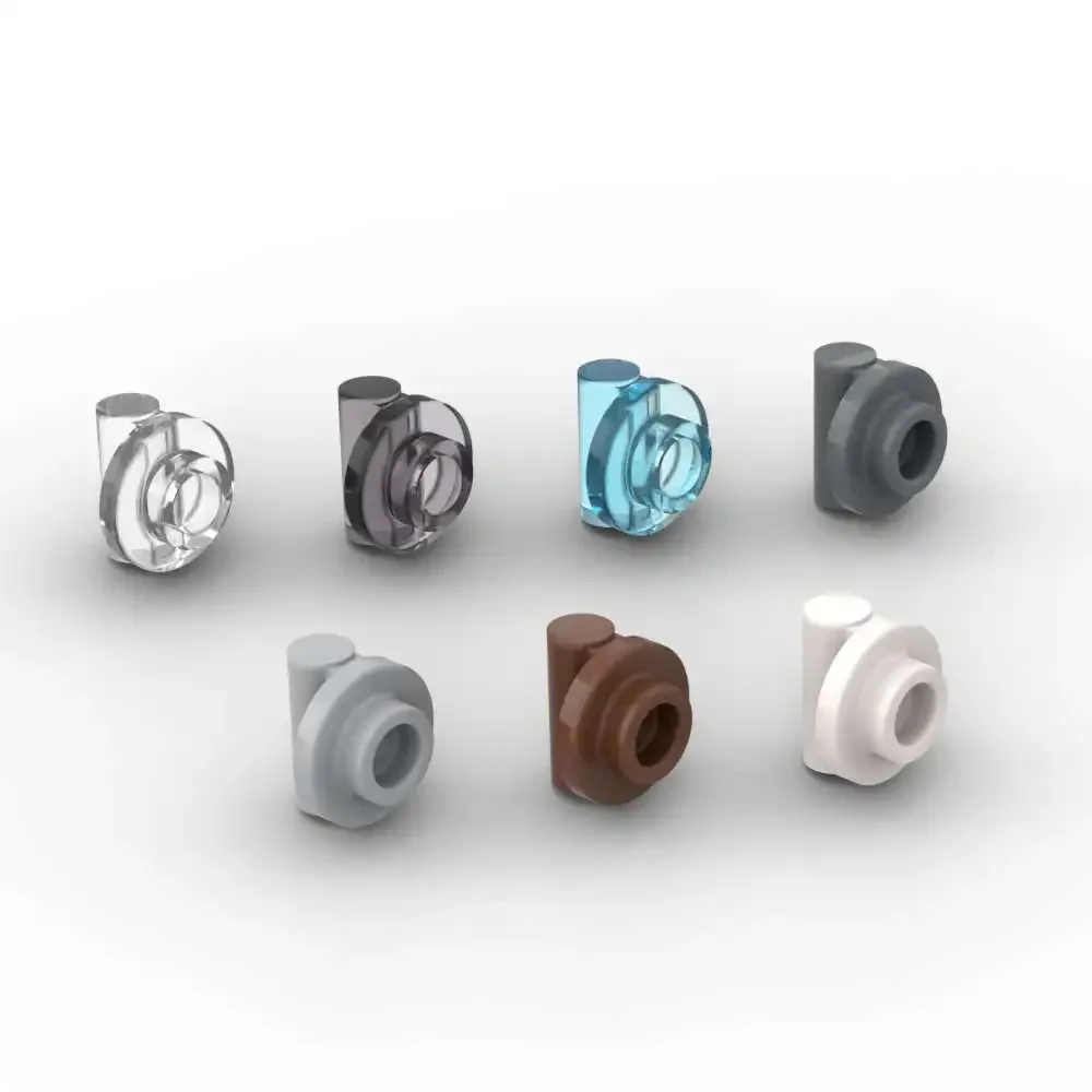 MOC 10 pièces rond 25893 1x1 plaque blocs de construction Kit avec poignée de barre briques particules Puzzle idée jouets enfants anniversaire enfant cadeaux