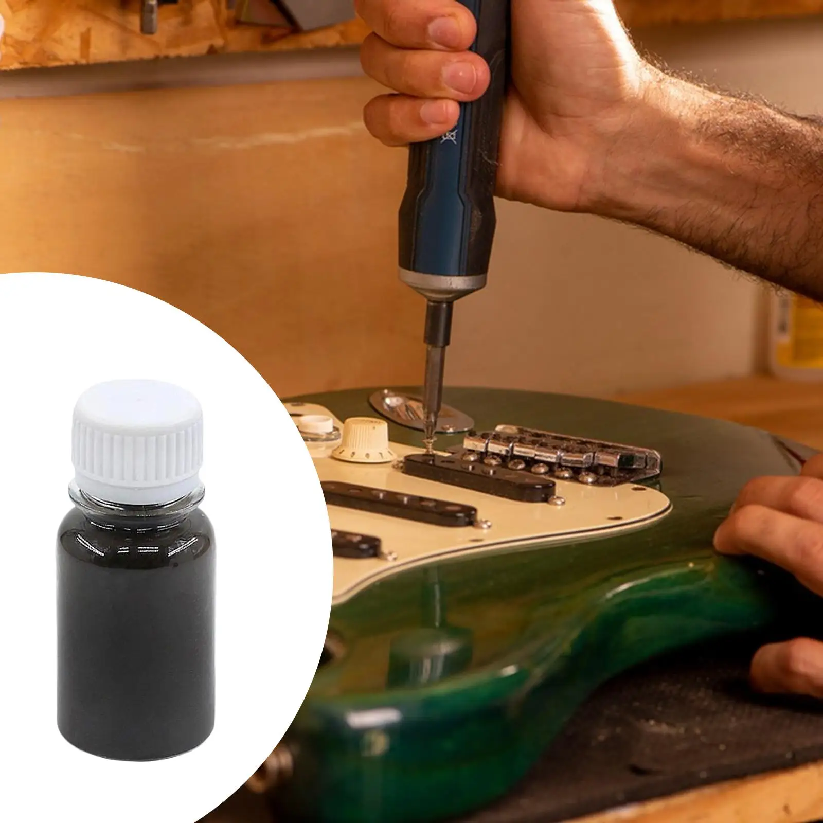Guitar Repair Accessories Wood Powder Crack Filler for Bridge Fretboard Luthier Tool Kit Wooden Instrument Use