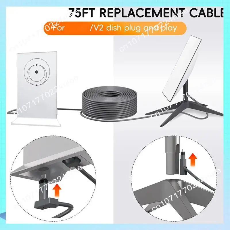 A17Z For Starlink V2/Gen2 Router Cable Extension Web Replacement Plug And Dish For Starlink Satellite Cable Repair