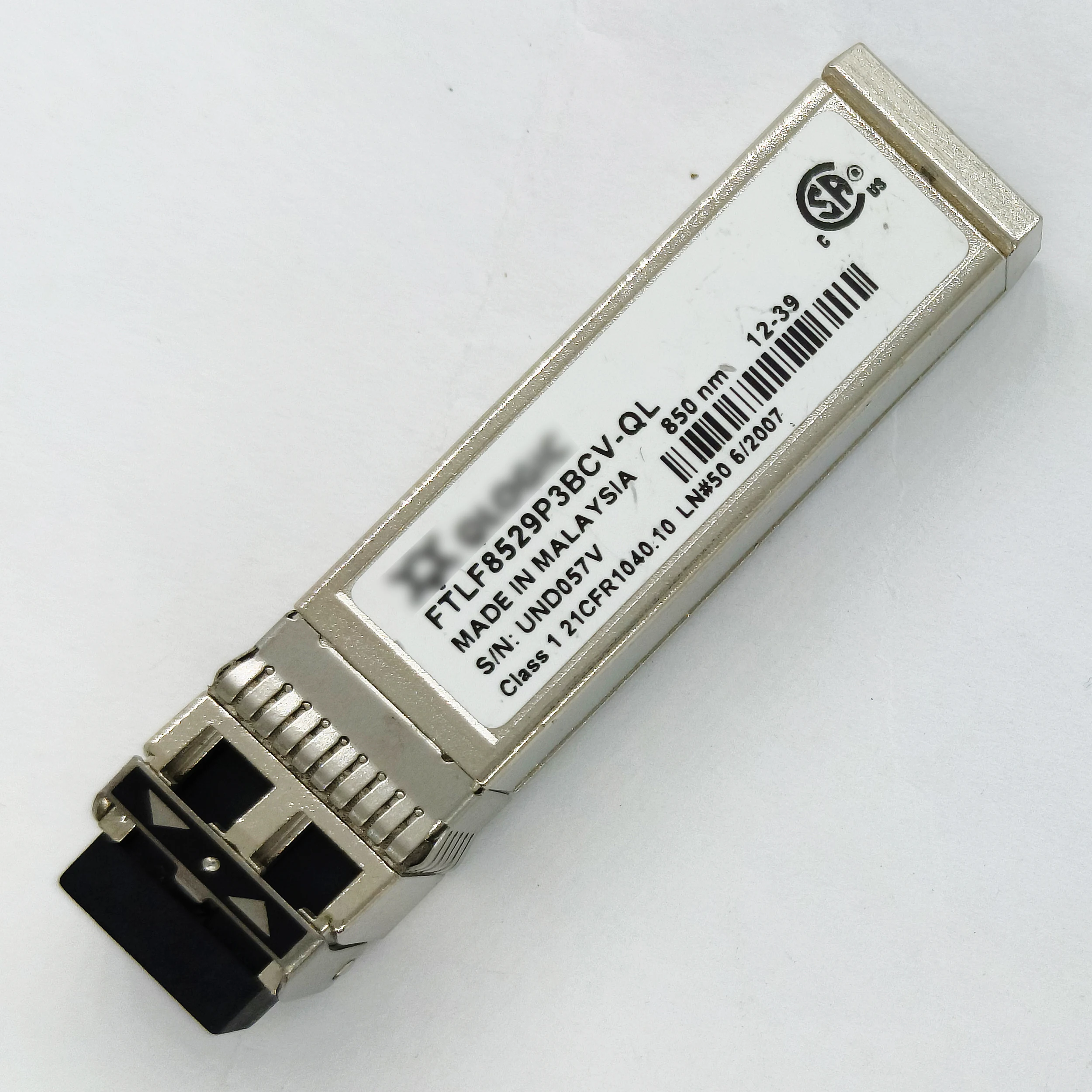 

Genuine For Finisar 16GB 300m FTLF8529P3BCV-QL SR 850nm 0.3km SFP+ MM Duplex LC Transceiver Optical Module