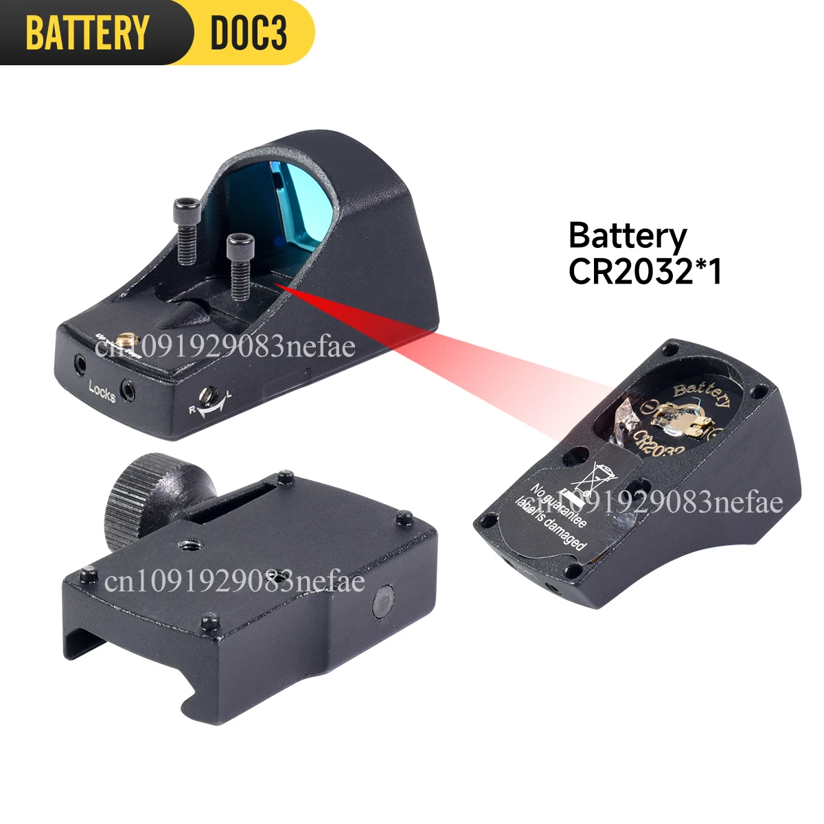 Gen III ريد دوت البصر التكتيكية الصيد Riflescope مضيئة التلقائي تعديل حساس للضوء الادسنس كوليماتور الملحقات #3