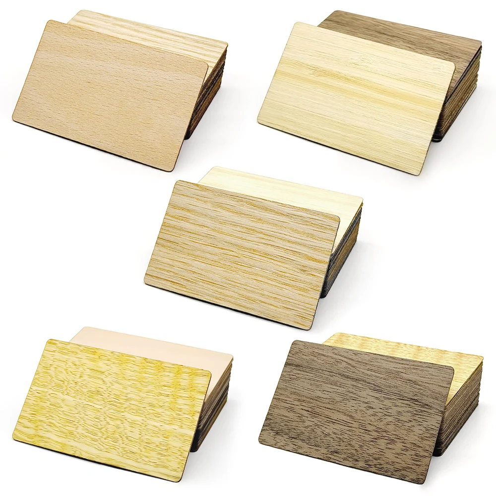 1pc NFC Wooden Card 13.56MHZ RFID Tag 504Bytes Nt.ag215 Chip NFC Contactless Business Gift Social Recognition Card