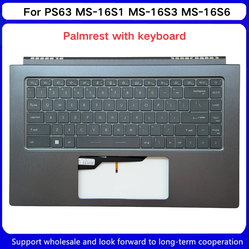 New For Kailxuling PS63 MS-16S1 MS-16S3 MS-16S6 Palmrest with keyboard Palm rest keyboard frame laptop case