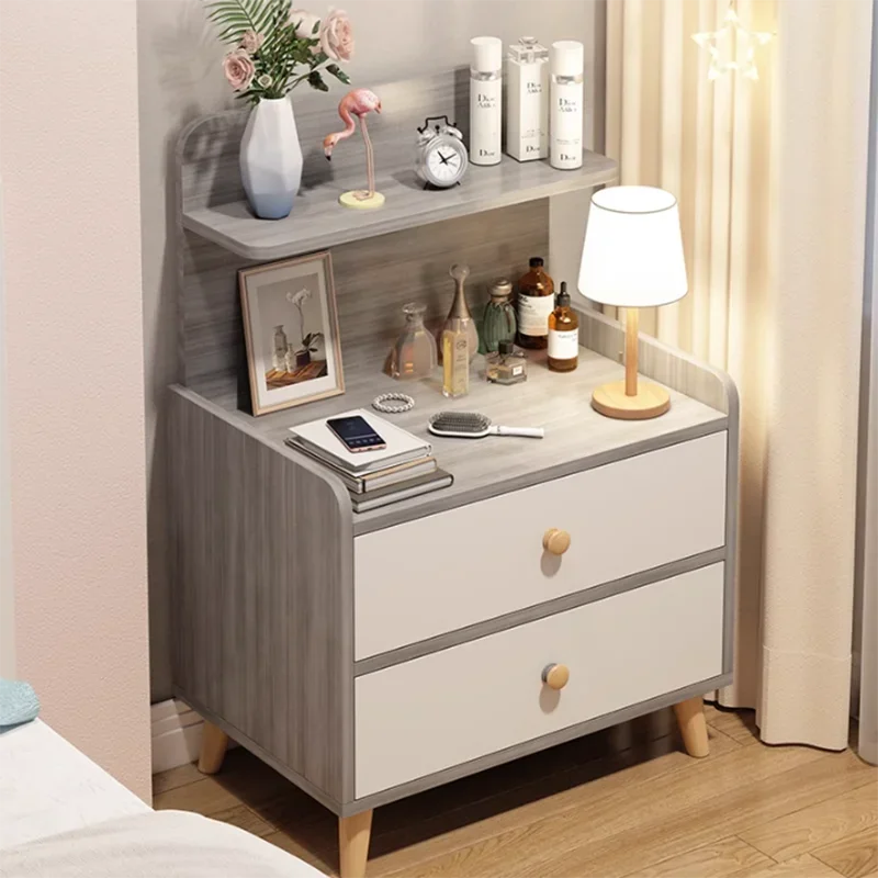 Nordic Bedroom Nightstand Modern Elegant Space Saving Storage Nightstand Simple Drawer Comodini Camera Da Letto Home Furniture