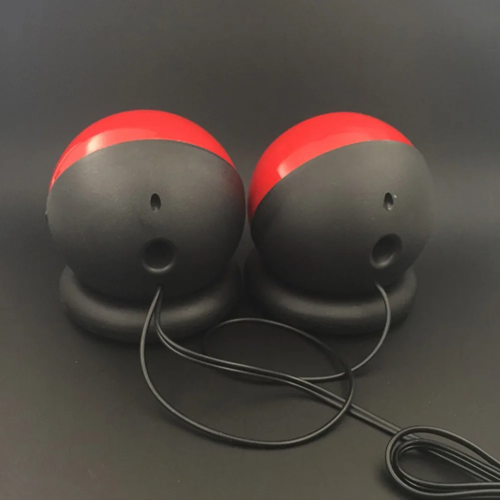 

1 Pair Speakers Usb Powered Computer Speakers 3.5Mm Compact Stereo Desktop Loudspeaker For Pc Laptop Media Players Red
