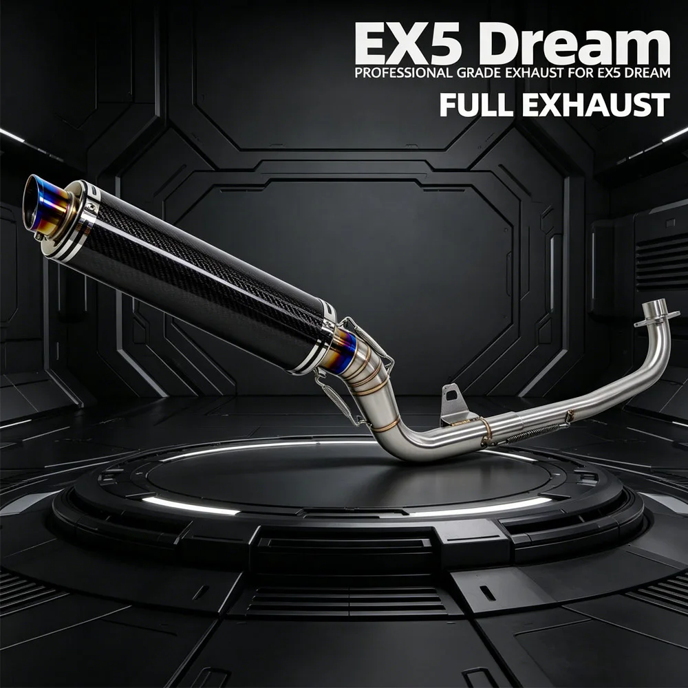 Kit de sistema de escape EX5 Dream para motocicleta Honda EX5 Dream, tubo de escape, silenciador GP-89MM con DB killer