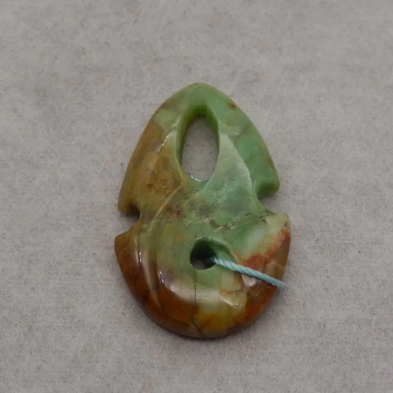 

AAA+ Rated B&F Handmade Chrysocolla Pendants, Genuine Natural stone beads, Unique Stones for jewelry & DIY Earring Beads