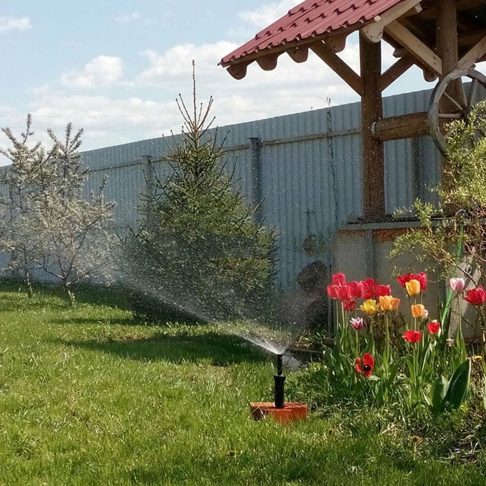 Automatic Lifting Buried Sprinkler 1/2in Iirrigation Water Sprinkler 25-360 Degree Adjustable for Garden Courtyard Lawn