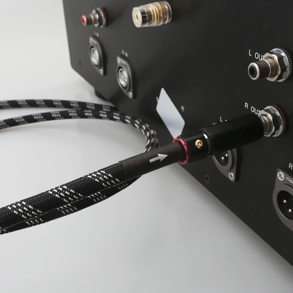 1PCS Silver Plated copper Professional HD digital coaxial Cable 75Ohms RCA to RCA Audio cable For DAC TV