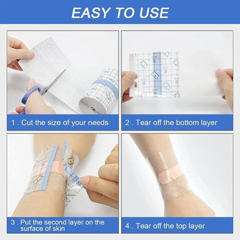 5M Aftercare Waterproof Bandage Multifunctional Down Jacket Collar Anti Foundation Sticker Protective Skin Healing Transparent