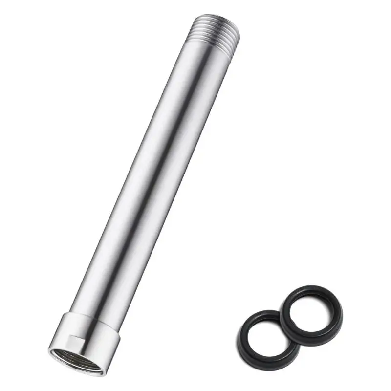 652F Elegant Shower Extension Pipe Extend Tube Shower Extender Shower Extend Pipe Round Shower Head Extension Rod Enduring