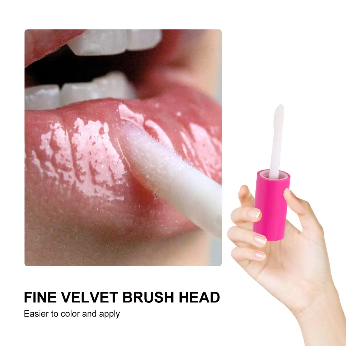 

100 pcs Gloss Bottle Lip Container Diy Makeup Accessories Rosy Travel Size Lightweight Transparent Tubes For